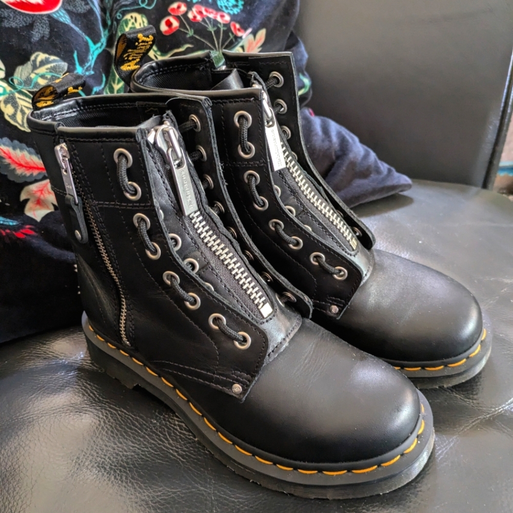 Zip up Dr. Marten's boots